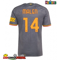 Camisa de Futebol AS Roma Donyell Malen #14 Equipamento Alternativo 2026-27 Manga Curta